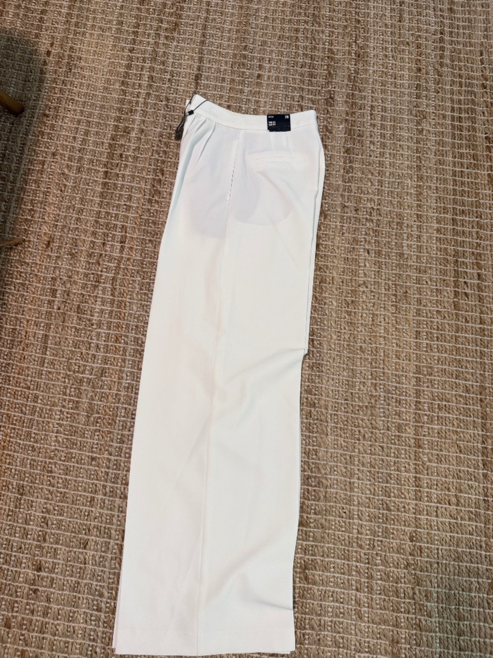 Express Editor Ivory Wide Leg Trousers NWT High Rise Size 2R